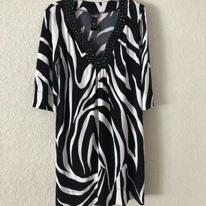 Zebra print dress